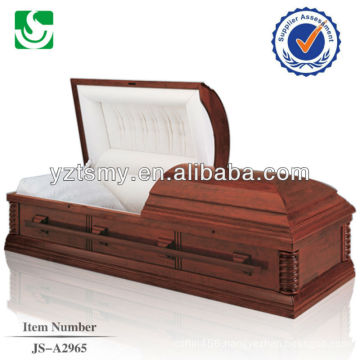 Classical American cremation cardboard wooden casket